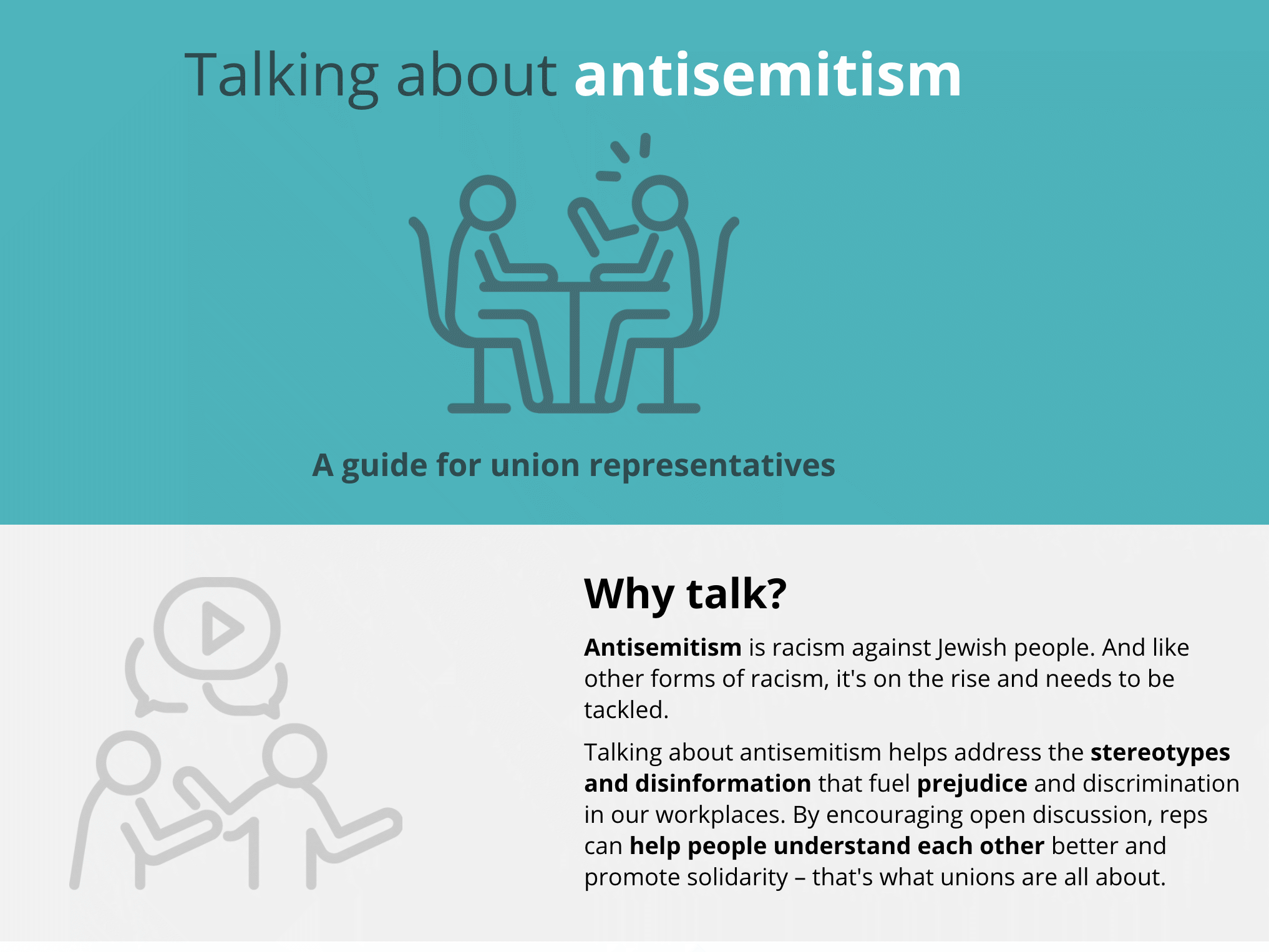 Opening to e-learning on antisemitism.